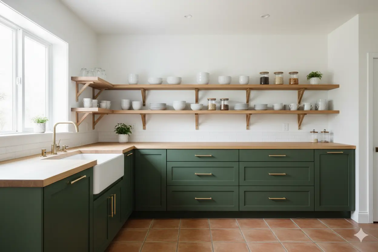 green kitchen, kitchen, kitchen decor, kitchen decor, green, 5 Chic Green Kitchen Ideas for Your Old Kitchen