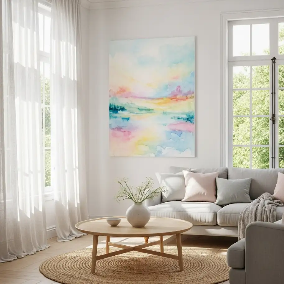 Living Room Art Work Idea