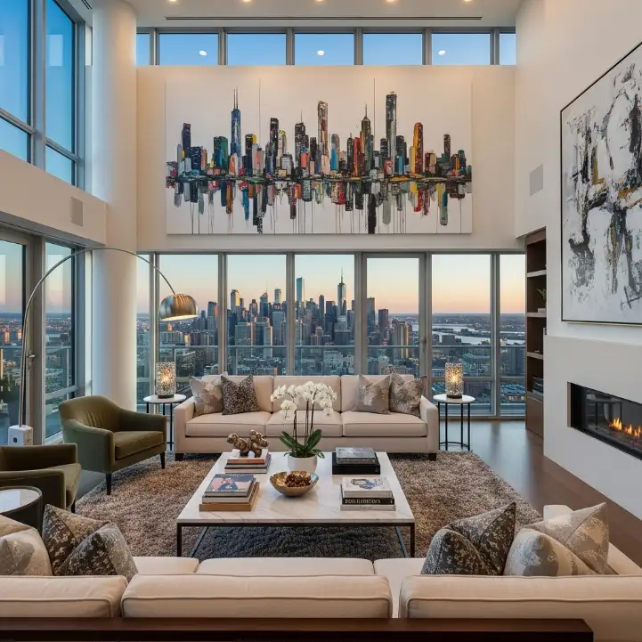 Living Room Art Work Idea