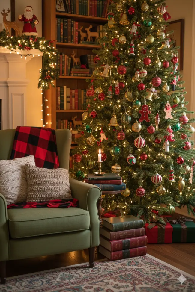 Living Room Christmas Decor idea