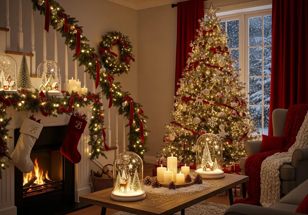 Living Room Christmas Decor idea