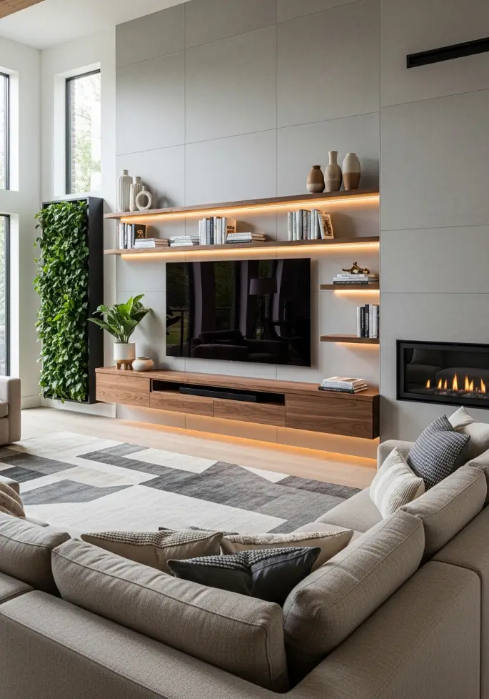 Living Room TV Wall idea