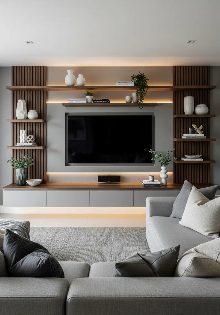 Living Room TV Wall idea