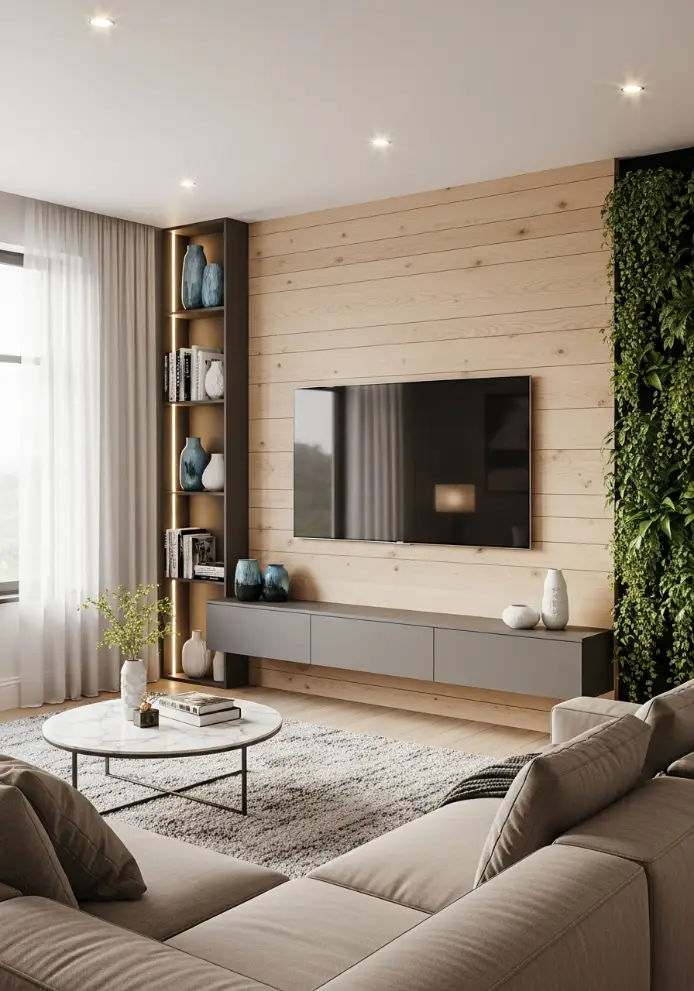 Living Room TV Wall idea