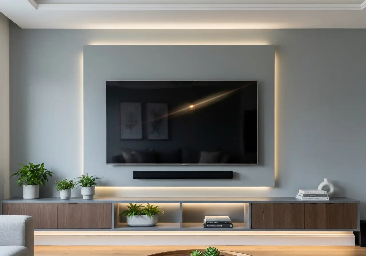 Living Room TV Wall idea