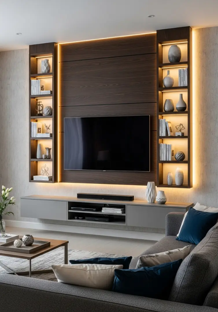 Living Room TV Wall idea