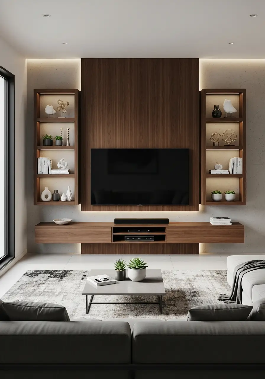 Living Room TV Wall idea