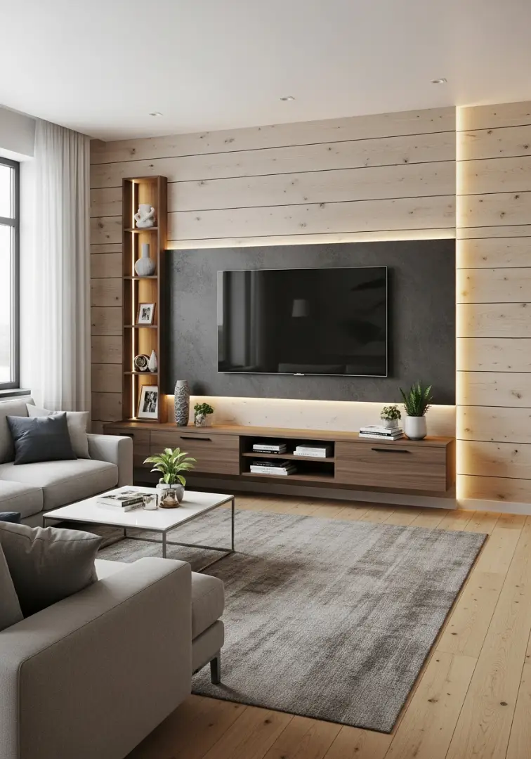 Living Room TV Wall idea