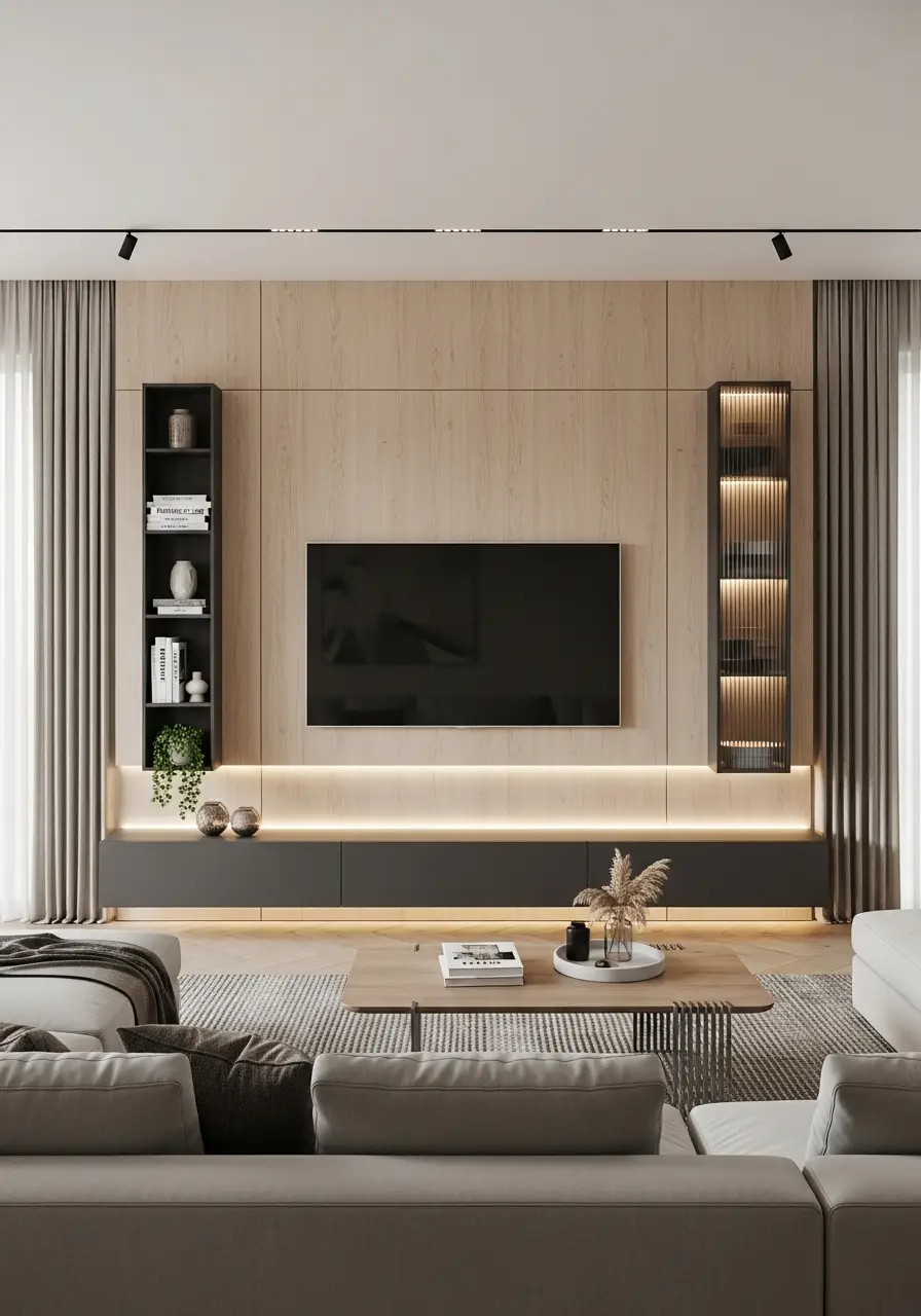 Living Room TV Wall idea