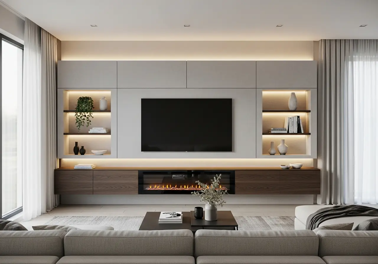 Living Room TV Wall idea