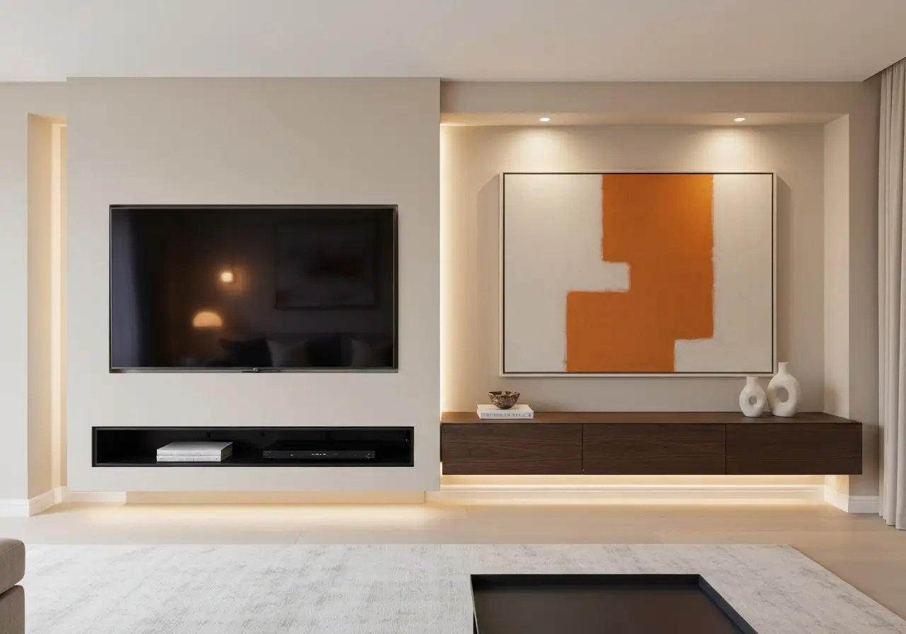 Living Room TV Wall idea