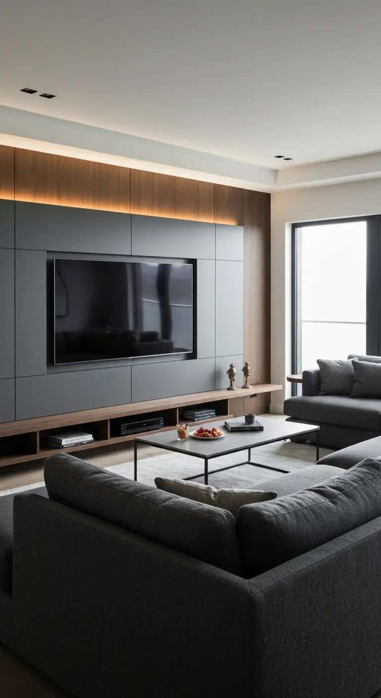 Living Room TV Wall idea 