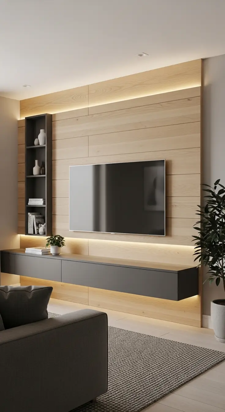 Living Room TV Wall idea 