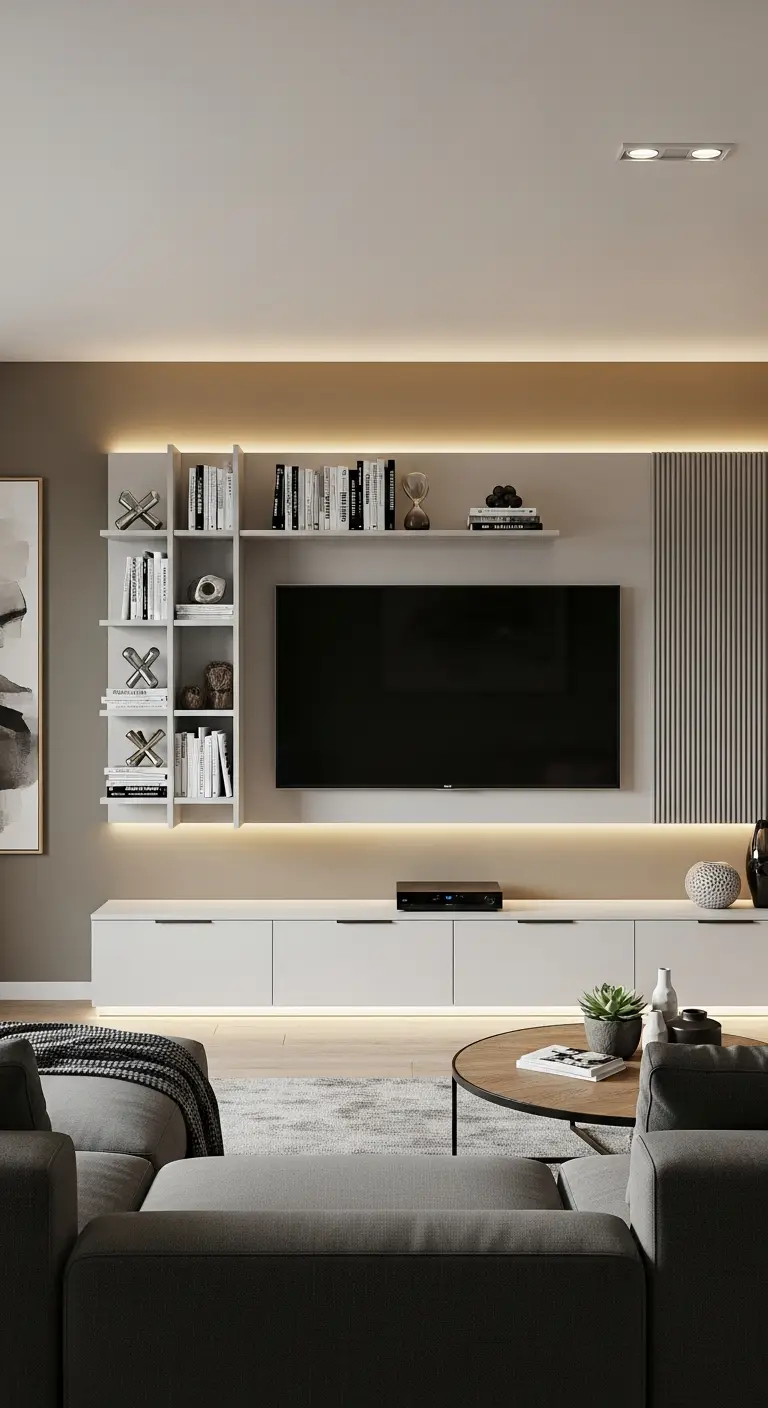 Living Room TV Wall idea 