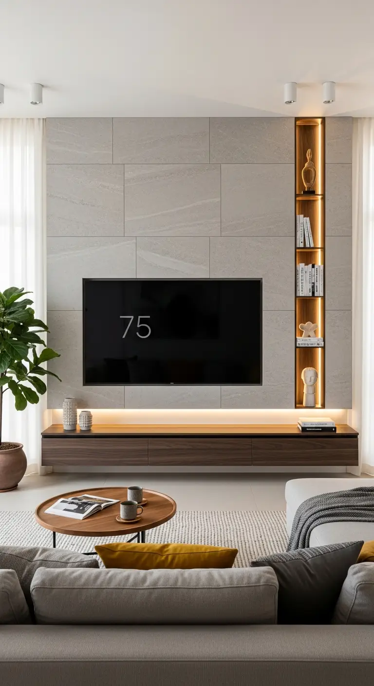Living Room TV Wall idea 