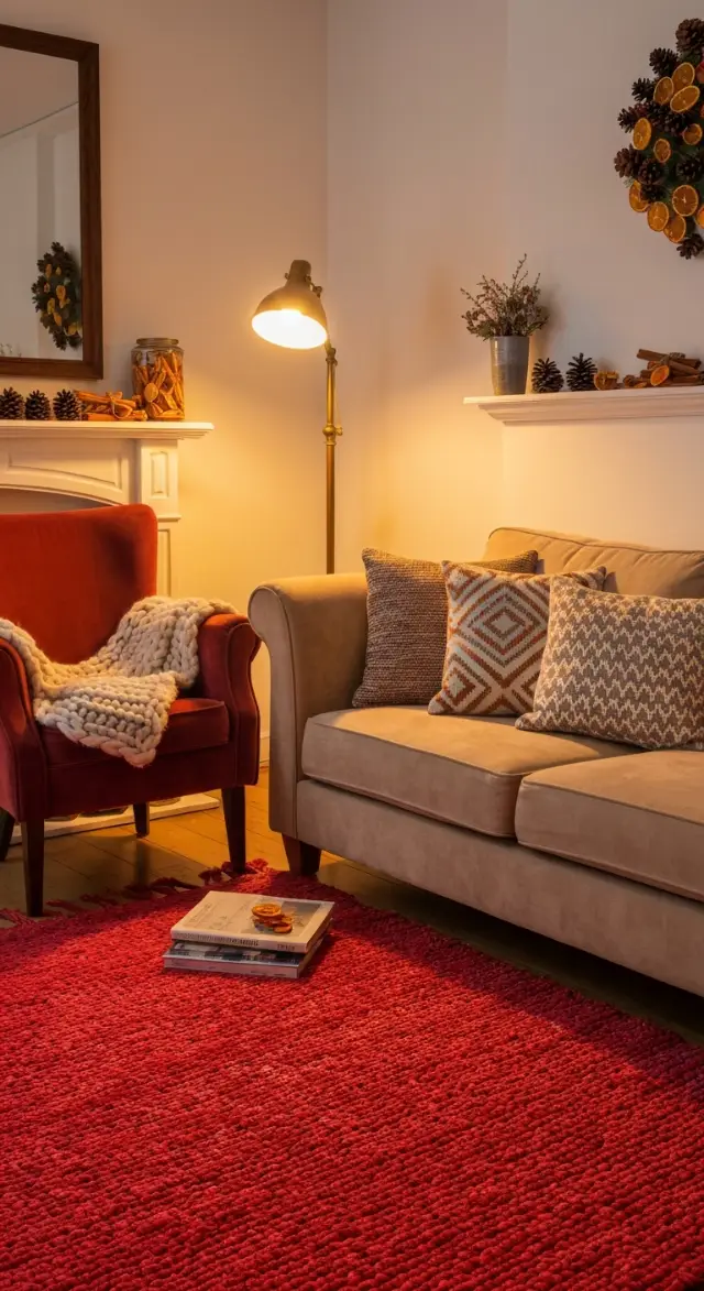 Living room decor idea, cozy decor idea