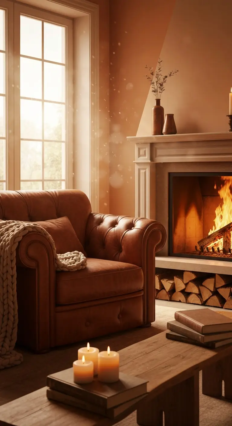 Living room decor idea, cozy decor idea