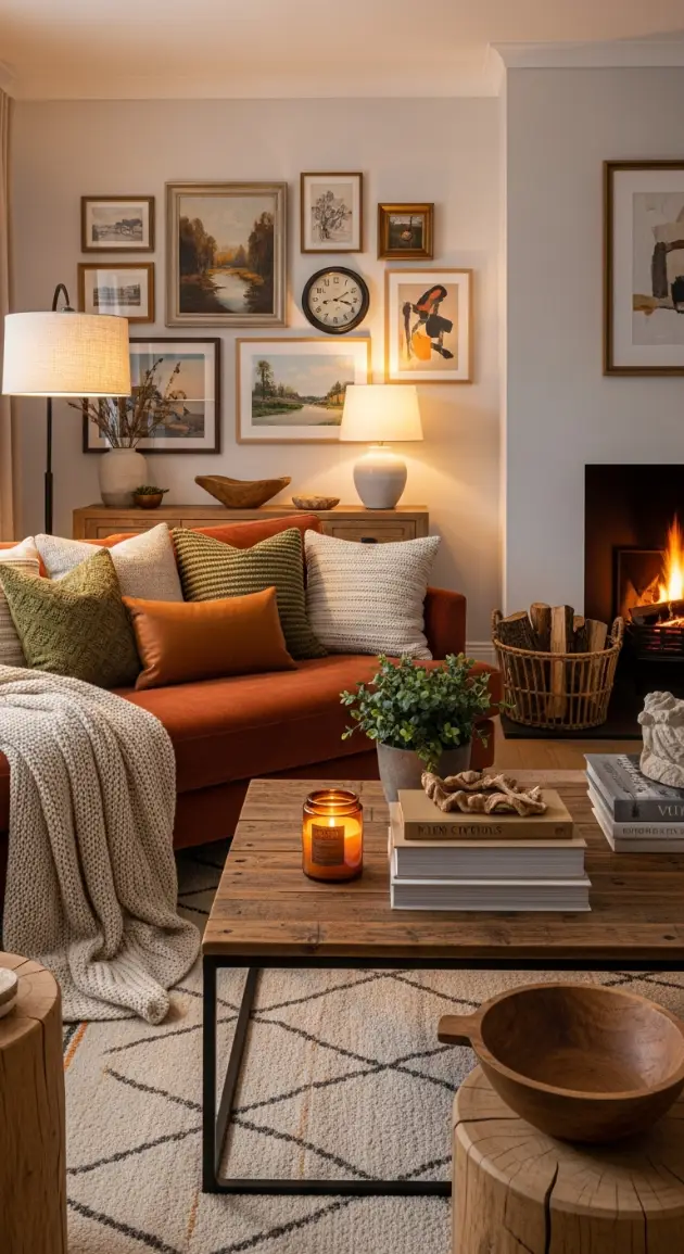 Living room decor idea, cozy decor idea