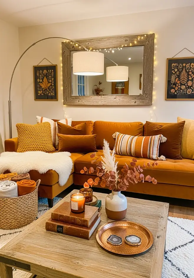 Living room decor idea, cozy decor idea