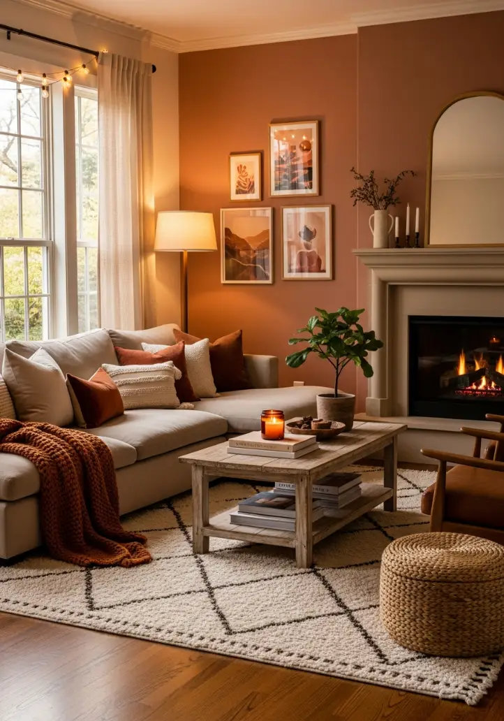 Living room decor idea, cozy decor idea