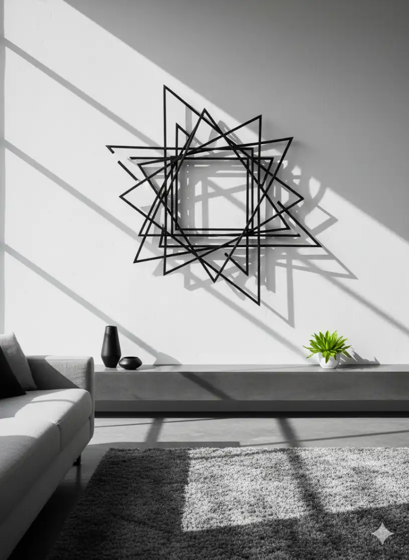 Living room wall decor idea