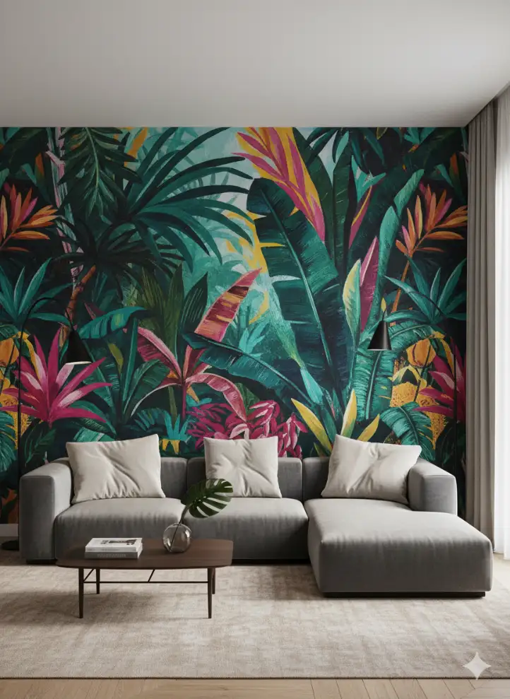 Living room wall decor idea