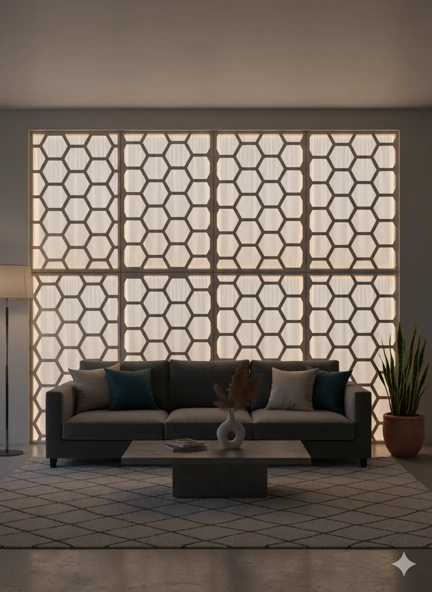 Living room wall decor idea