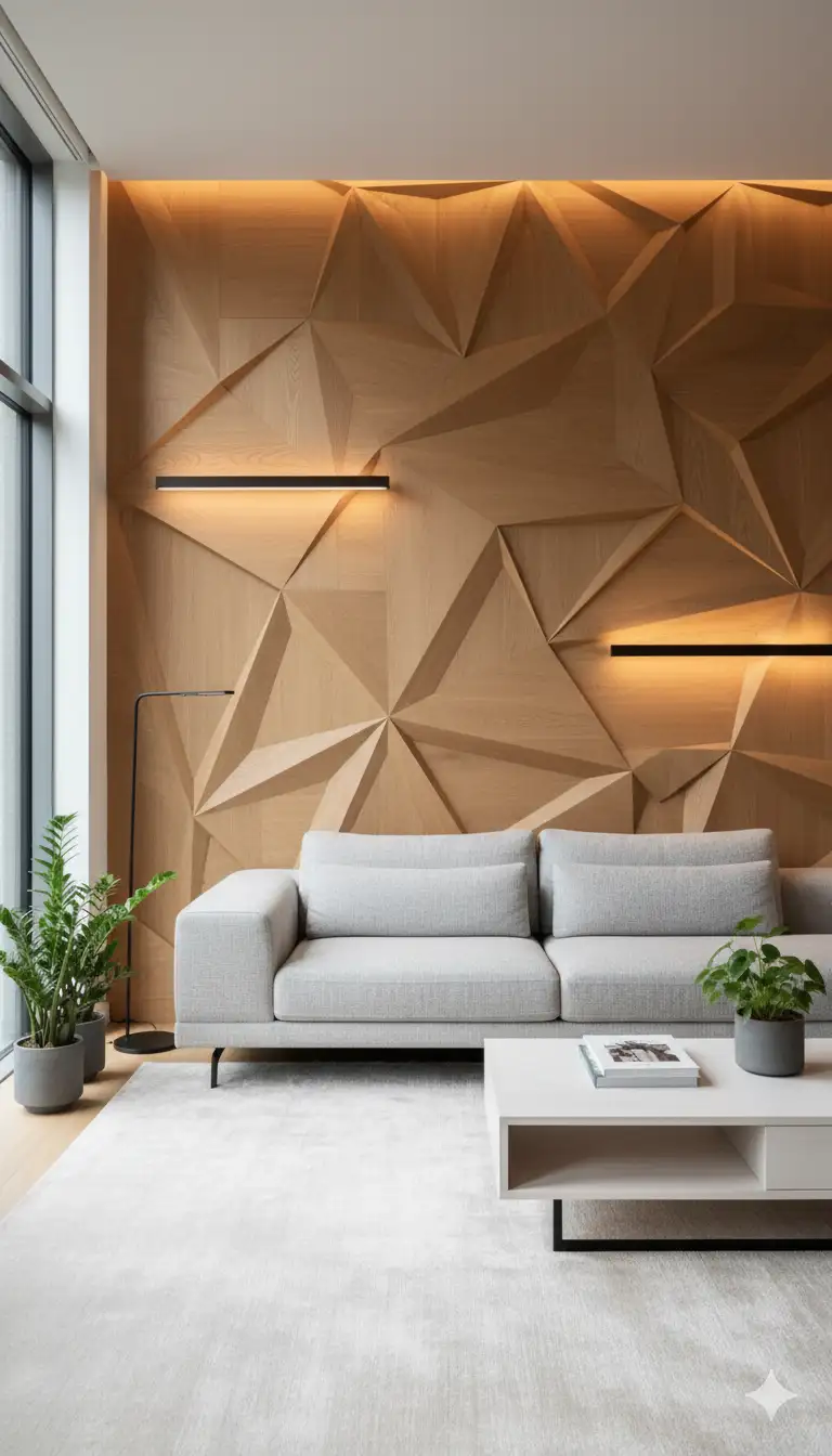 Living room wall decor idea