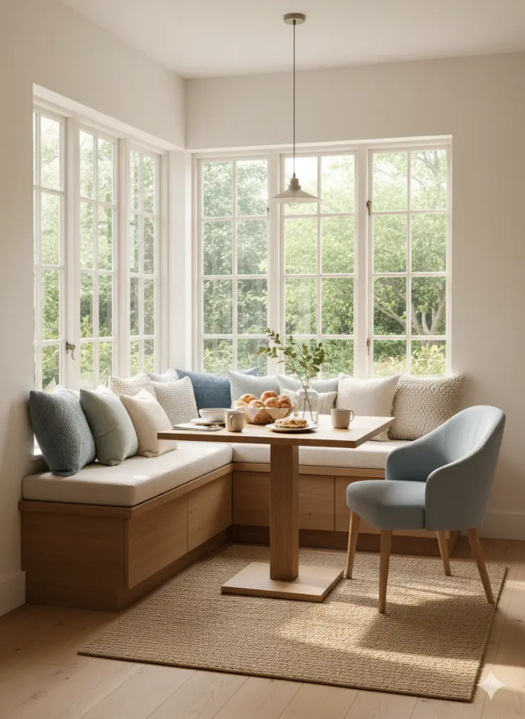 breakfast nook idea, breakfast nook design, kitchen breakfast nook idea