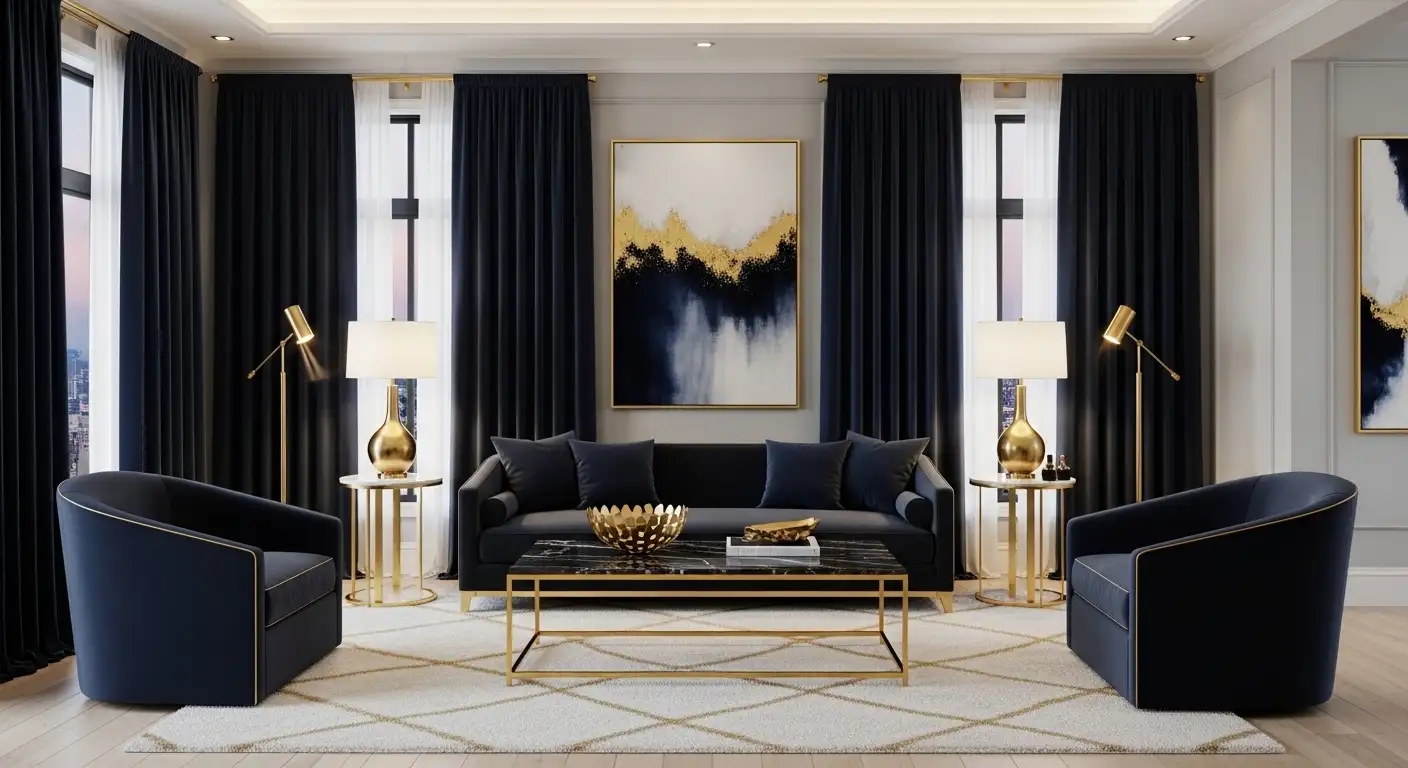 living room curtain idea