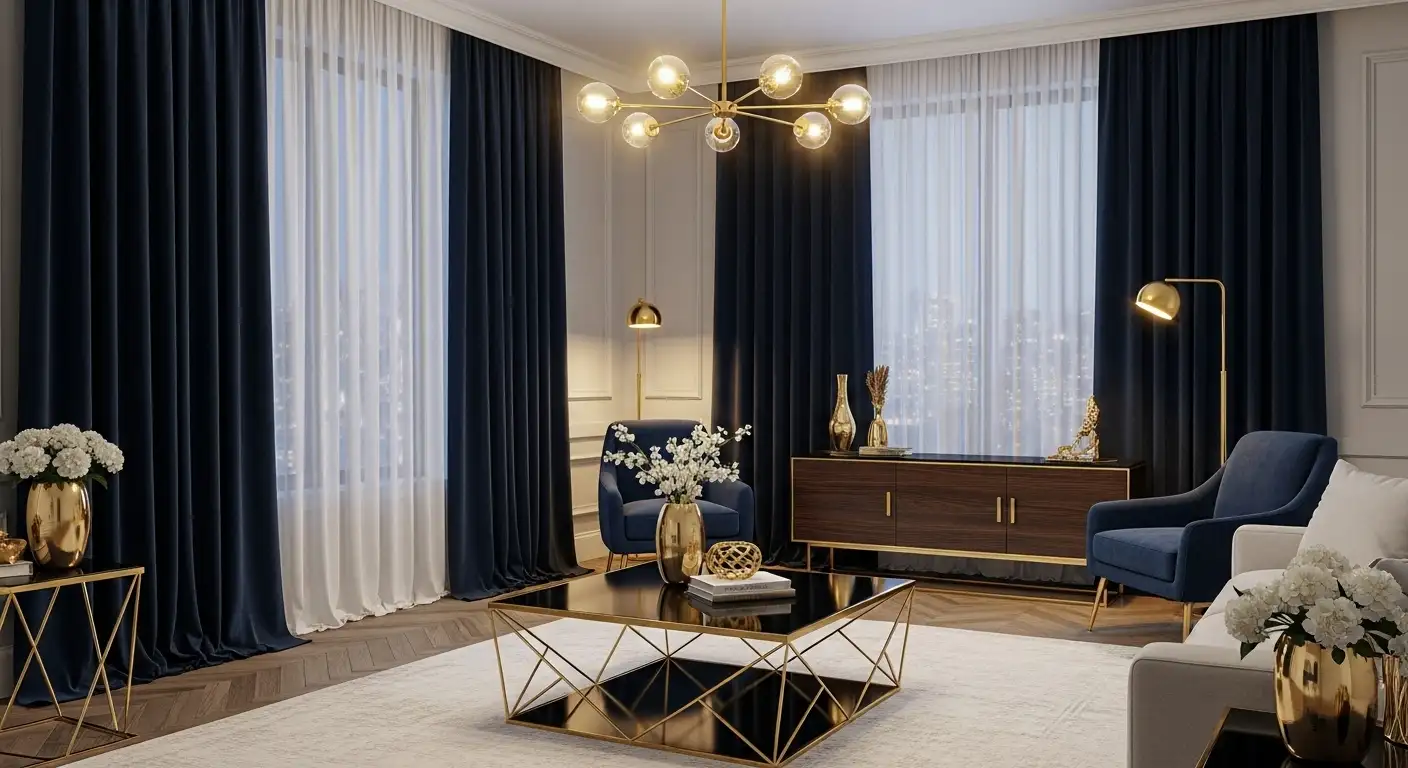 living room curtain idea