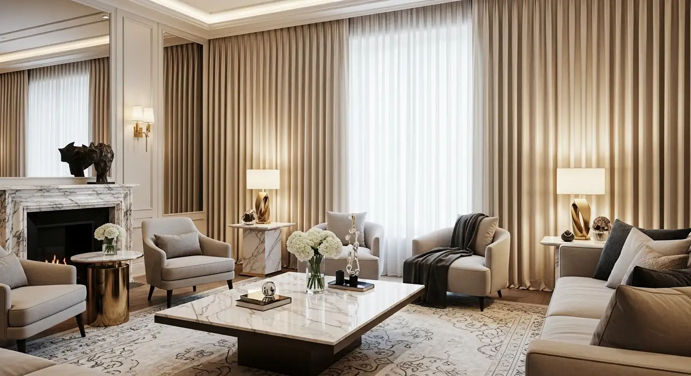 living room curtain idea