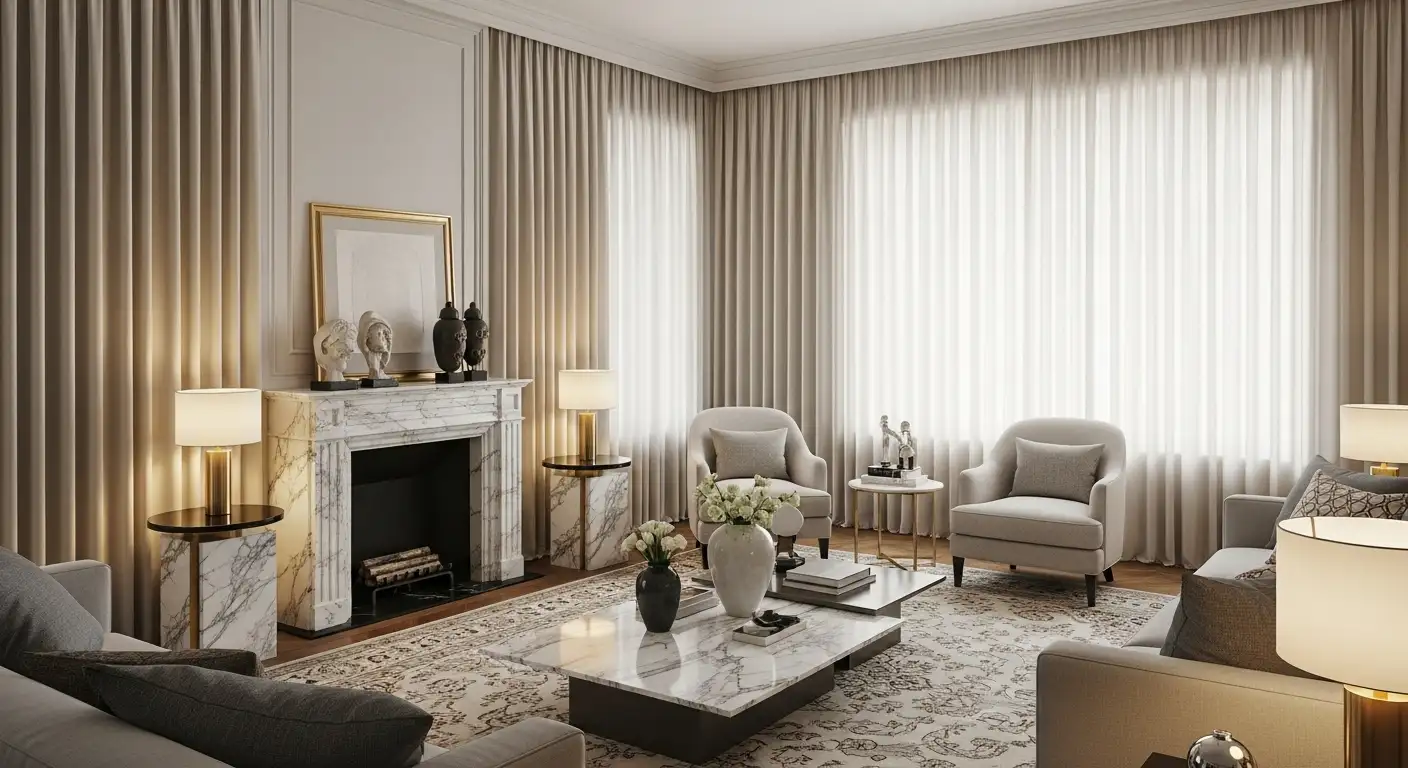 living room curtain idea