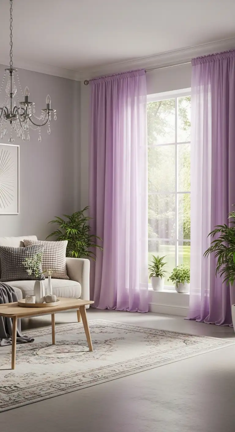 living room curtain idea