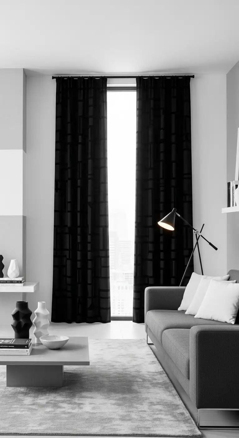 living room curtain idea