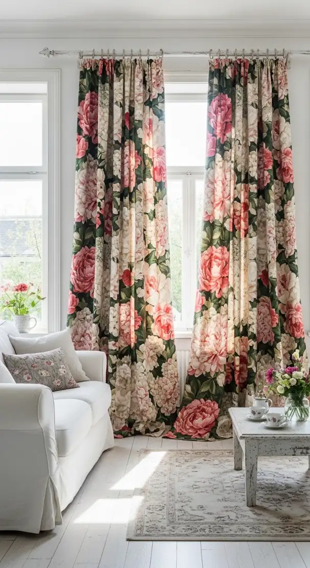 living room curtain idea