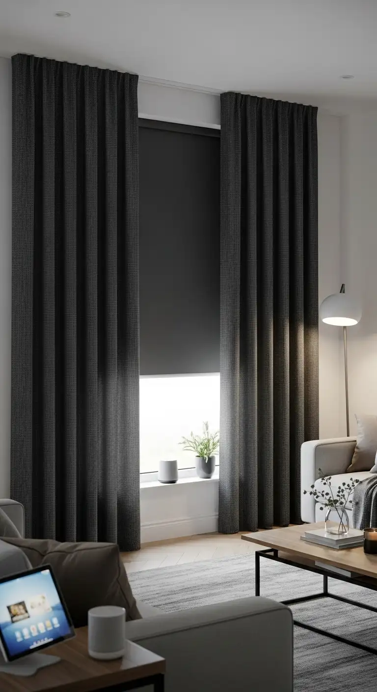 living room curtain idea