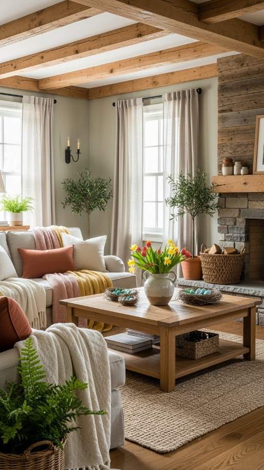 Rustic Spring Decor Idea