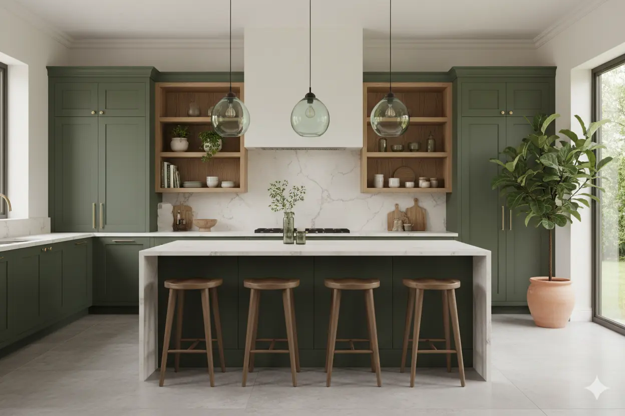 5 Green Kitchen Designs Under $2000