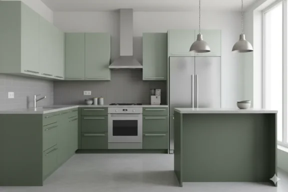 green kitchen, kitchen, kitchen decor, kitchen decor, green, Sage Green Kitchen Cabinets Ideas