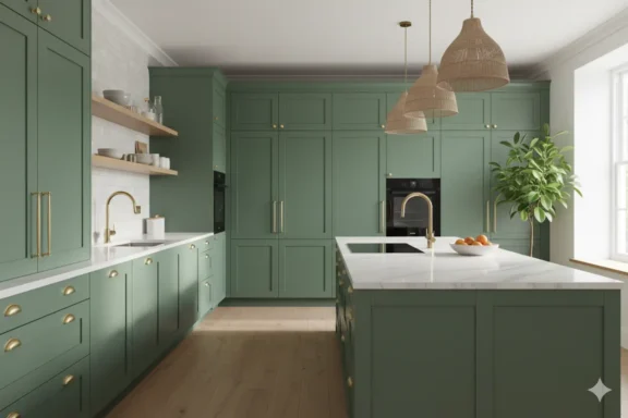 7 Stylish Green Kitchen Ideas Within $2500