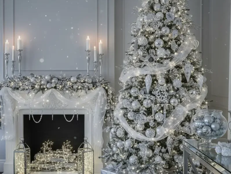 Cozy Holiday Design That Dazzle and Delight, Living Room Christmas Decor idea