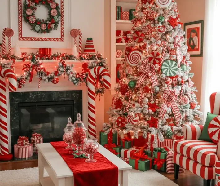 Living Room Christmas Decor idea