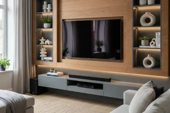 Living Room TV Wall idea,