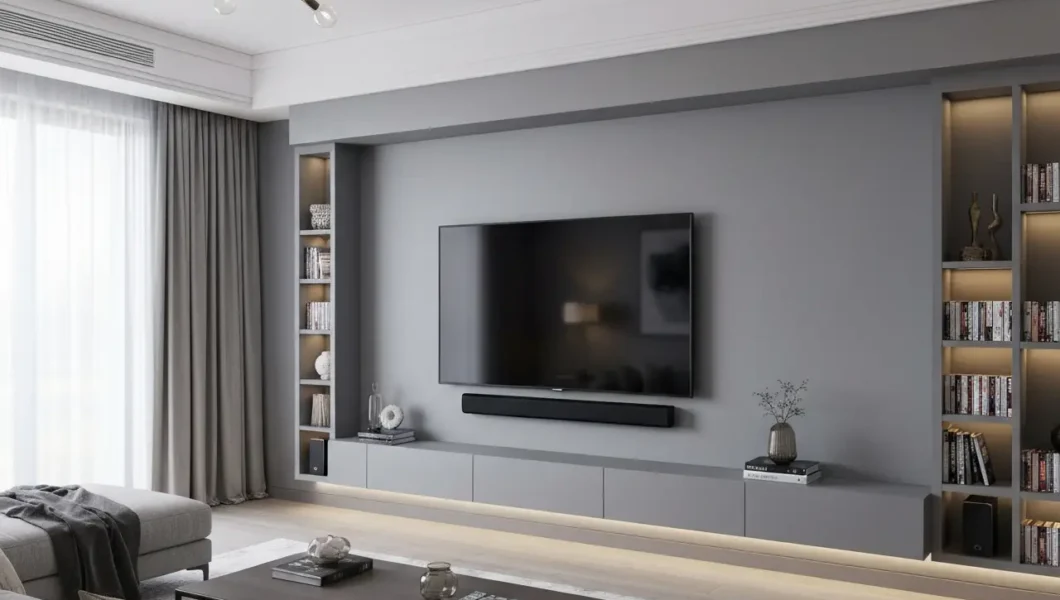 23 Trendy TV Wall Designs for 2026, Living Room TV Wall idea