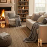 Living room decor idea, cozy decor idea