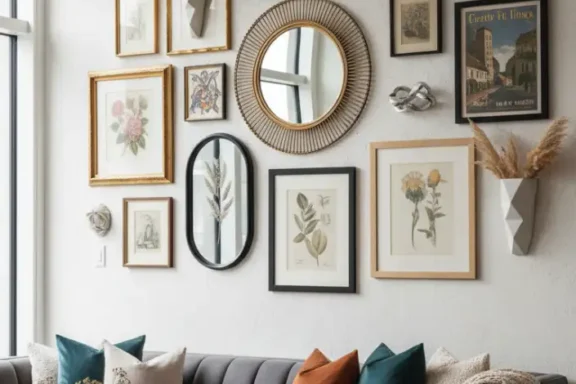 Striking Wall Decor Idea to Transform Your Living Room, Living room wall decor idea