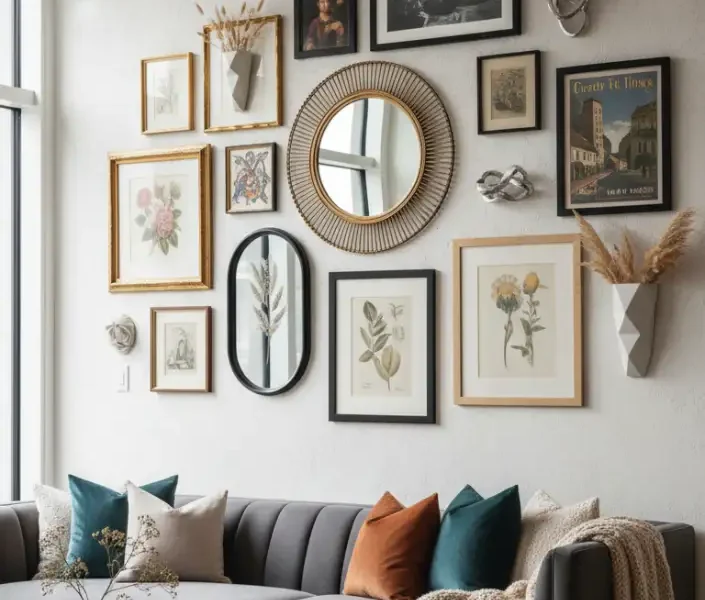 Striking Wall Decor Idea to Transform Your Living Room, Living room wall decor idea