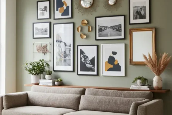 Bold Wall Decor Trend for Effortless Style, Living room wall decor idea