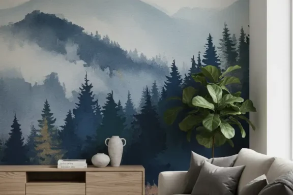 Living room wall decor idea, 31 Eye-Catching Wall Ideas That Add Personality